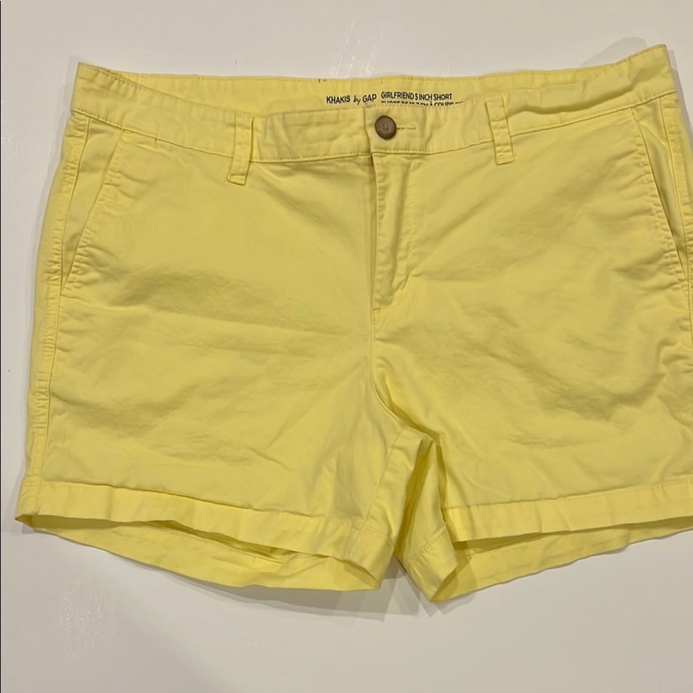 GAP Yellow Shorts Cotton Twill
